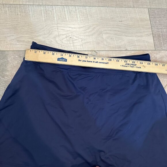 LANDS END WOMENS NAVY BLUE SWIM SKIRT SIZE 8 - Picture 4 of 7